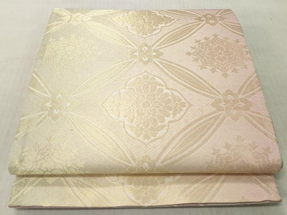 平和屋着物◎全通柄袋帯　七宝花文　やまと誂製　正絹　逸品　CABH8470qe
