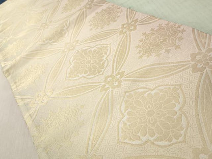 平和屋着物◎全通柄袋帯　七宝花文　やまと誂製　正絹　逸品　CABH8470qe