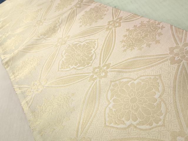 平和屋着物◎全通柄袋帯　七宝花文　やまと誂製　正絹　逸品　CABH8470qe