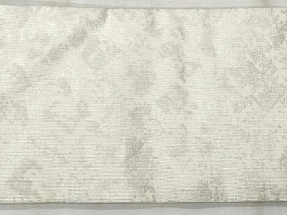 平和屋着物◎九寸名古屋帯　霞風景文　銀糸　正絹　逸品　CABH8615qe