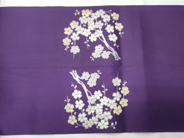 平和屋着物◎八寸名古屋帯　枝垂れ花文　金銀糸　CABH8625qe