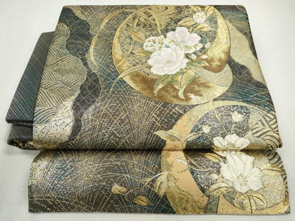 平和屋着物◎つけ帯　唐織　金糸　正絹　逸品　未使用　CABH8705qe