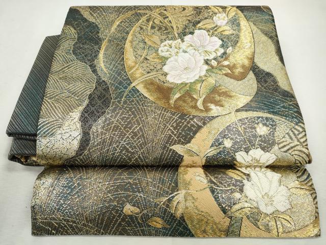 平和屋着物◎つけ帯　唐織　金糸　正絹　逸品　未使用　CABH8705qe