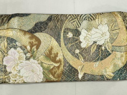 平和屋着物◎つけ帯　唐織　金糸　正絹　逸品　未使用　CABH8705qe