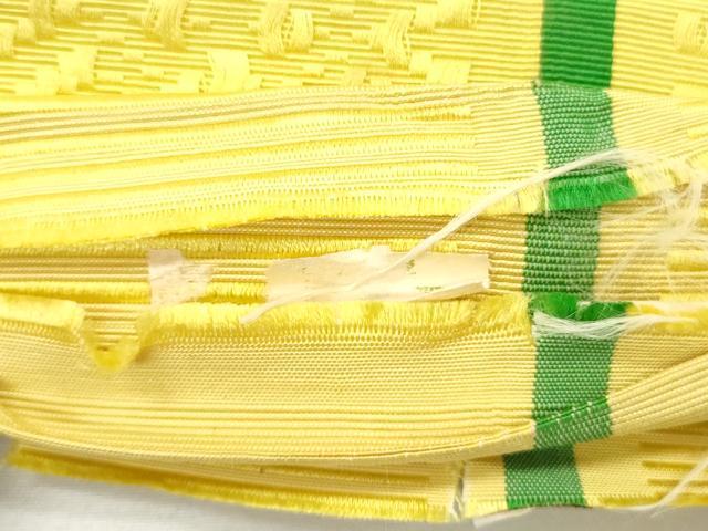 平和屋着物◎本場筑前博多織　半幅帯　献上　一重帯　正絹　逸品　未使用　CABH8716qe