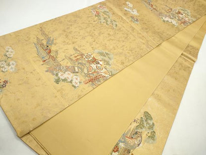 平和屋着物◎六通柄袋帯　唐織　宝尽し枝松文　金糸　引箔　鈴乃屋扱い　正絹　逸品　CABH8756qe