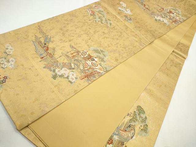 平和屋着物◎六通柄袋帯　唐織　宝尽し枝松文　金糸　引箔　鈴乃屋扱い　正絹　逸品　CABH8756qe