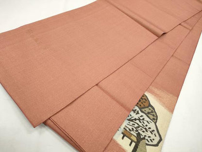 平和屋着物◎太鼓柄袋帯　桂離宮の庭　金糸　正絹　逸品　未使用　CABH8760qe