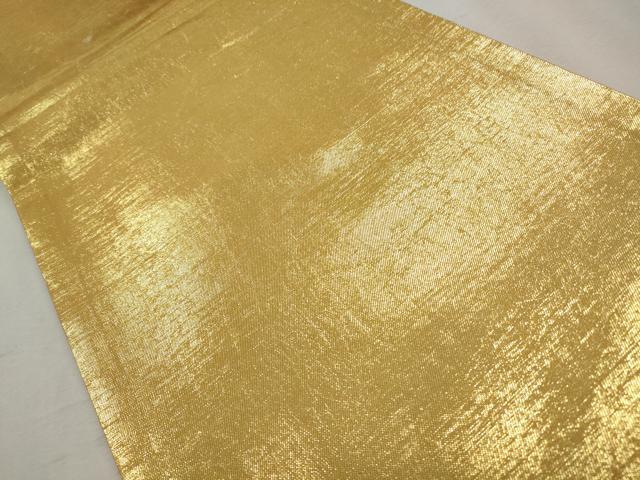 平和屋着物◎六通柄袋帯　霞文　金糸　正絹　逸品　CABH8775qe