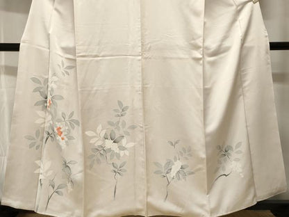 平和屋着物■訪問着　刺繍　葡萄枝葉文　正絹　逸品　CABH8807ev
