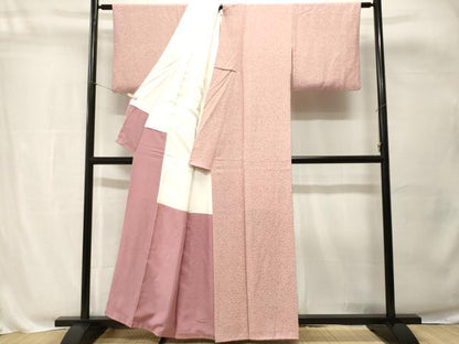 平和屋着物■上質な小紋　石畳文　正絹　逸品　CABH8819ev