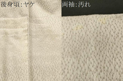 平和屋着物■訪問着　刺繍　絞り　絵絣青海波文　銀糸　正絹　逸品　CABH8823ev