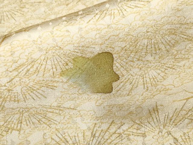 平和屋着物■上質な小紋　枝松葉文　暈し染め　金彩　正絹　逸品　CABH8831ev