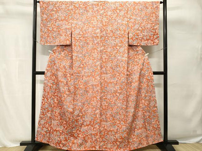 平和屋着物■訪問着　鳳凰更紗花文　暈し染め　正絹　逸品　未使用　CABH8833ev