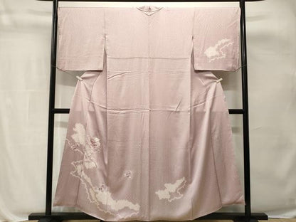平和屋着物■訪問着　絞り　糸巻き花文　正絹　逸品　CABH8834ev