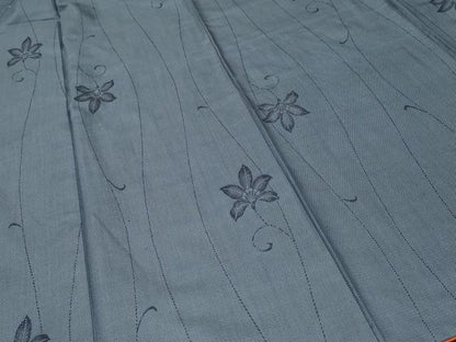 平和屋着物■上質な紬　花唐草文　正絹　逸品　CABH8841ev