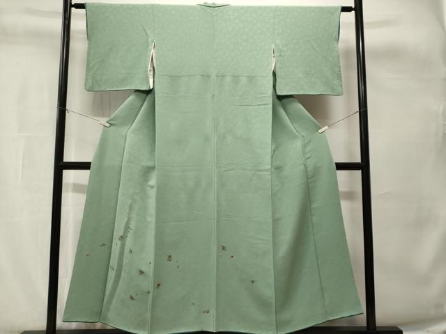 平和屋着物■色留訪問着　舞花文　金彩　鬼しぼ縮緬　正絹　逸品　CABH8847ev
