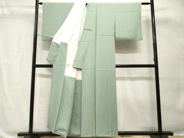 平和屋着物■上質な色無地　作家物　豆がら茶色　正絹　逸品　CABH8848ev