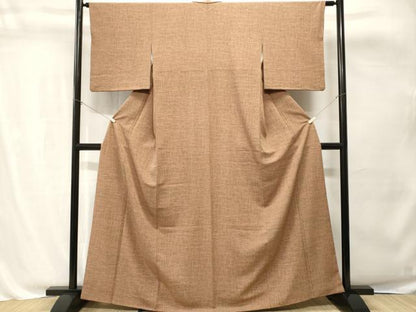 平和屋着物■洗える最高級着物　＜英＞はなぶさ謹製　小紋　格子柄　洗える着物　CABH8853ev