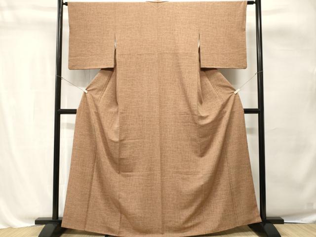 平和屋着物■洗える最高級着物　＜英＞はなぶさ謹製　小紋　格子柄　洗える着物　CABH8853ev