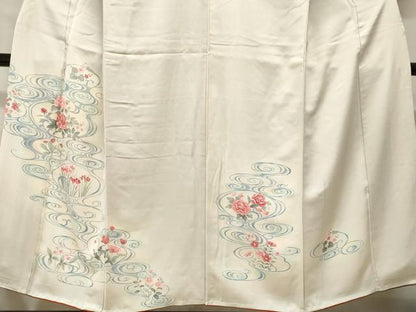 平和屋着物■訪問着　草花流水文　暈し染め　正絹　逸品　CABH8868ev