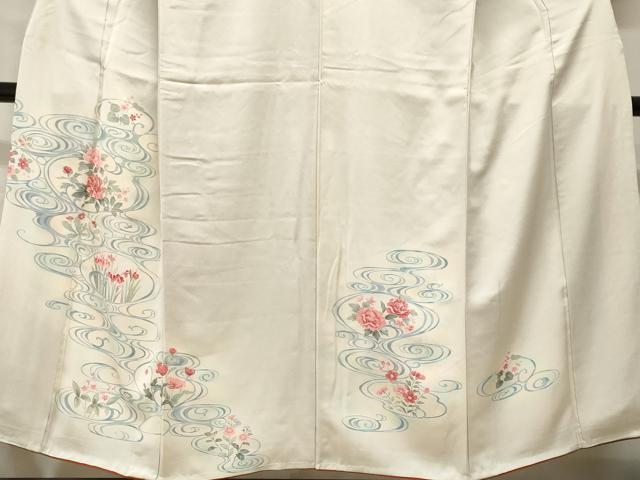 平和屋着物■訪問着　草花流水文　暈し染め　正絹　逸品　CABH8868ev
