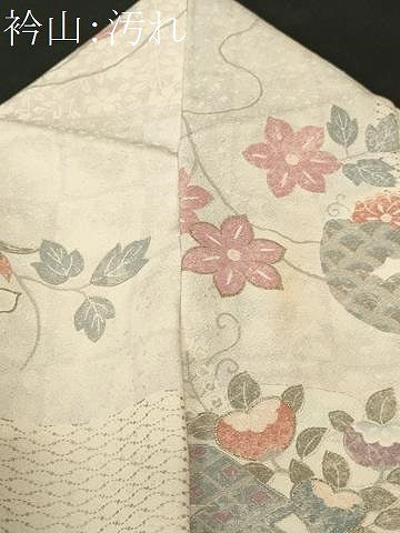 平和屋着物■上質な小紋　鳳凰蔦の葉花丸文　金彩　正絹　逸品　CABH8876ev
