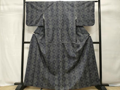 平和屋着物■上質な紬　菊丸文　正絹　逸品　CABH8880ev