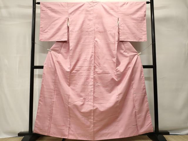平和屋着物■上質な紬　刺繍　横段文　正絹　逸品　CABH8881ev