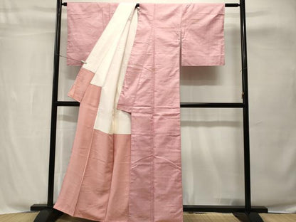平和屋着物■上質な紬　刺繍　横段文　正絹　逸品　CABH8881ev