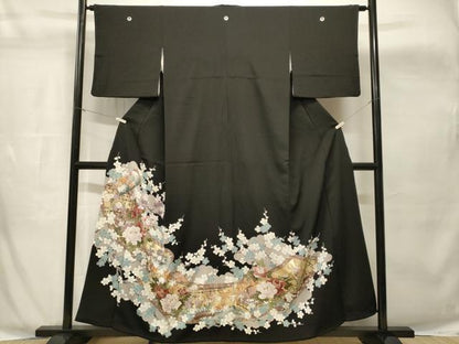 平和屋着物■豪華黒留袖　御所解文　金彩　正絹　逸品　CABH8901ev