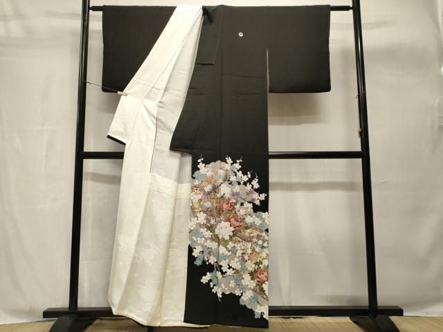 平和屋着物■豪華黒留袖　御所解文　金彩　正絹　逸品　CABH8901ev