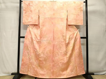 平和屋着物■上質な小紋　草花文　暈し染め　正絹　逸品　CABH8921ev