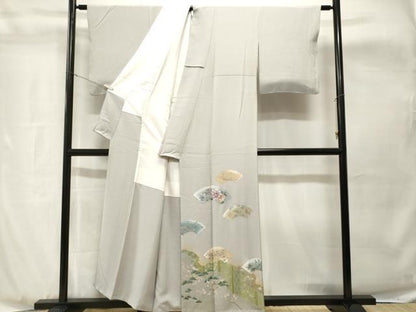 平和屋着物■豪華色留　道長地紙花文　暈し染め　正絹　逸品　CABH8930ev
