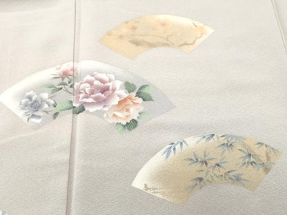 平和屋着物■豪華色留　道長地紙花文　暈し染め　正絹　逸品　CABH8930ev