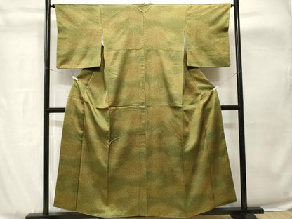 平和屋着物■上質な小紋　霞文　暈し染め　正絹　逸品　CABH8933ev