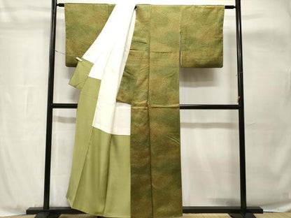 平和屋着物■上質な小紋　霞文　暈し染め　正絹　逸品　CABH8933ev