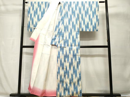 平和屋着物■上質な小紋　矢羽文　正絹　逸品　CABH8957ev