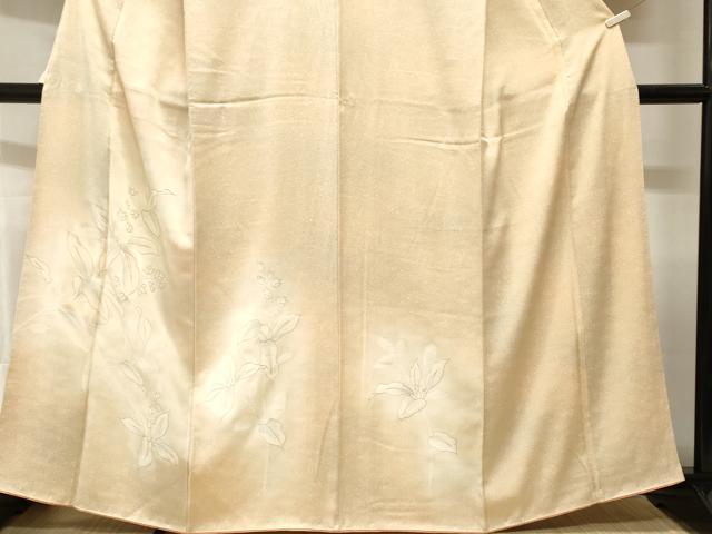 平和屋着物■訪問着　枝花文　暈し染め　金彩　正絹　逸品　CABH8965ev