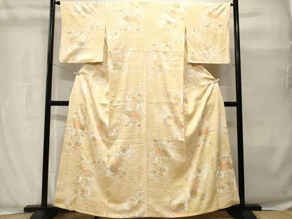 平和屋着物■上質な小紋　流水花籠文　正絹　逸品　CABH8968ev