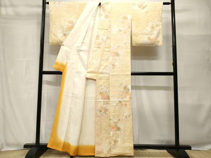 平和屋着物■上質な小紋　流水花籠文　正絹　逸品　CABH8968ev