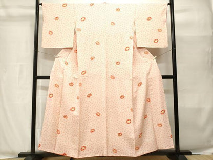 平和屋着物■上質な小紋　舞花文　高島屋扱い　正絹　逸品　CABH8971ev