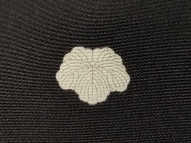 平和屋着物■豪華黒留袖　駒刺繍　扇面片輪車花文　暈し染め　正絹　逸品　CABH8976ev
