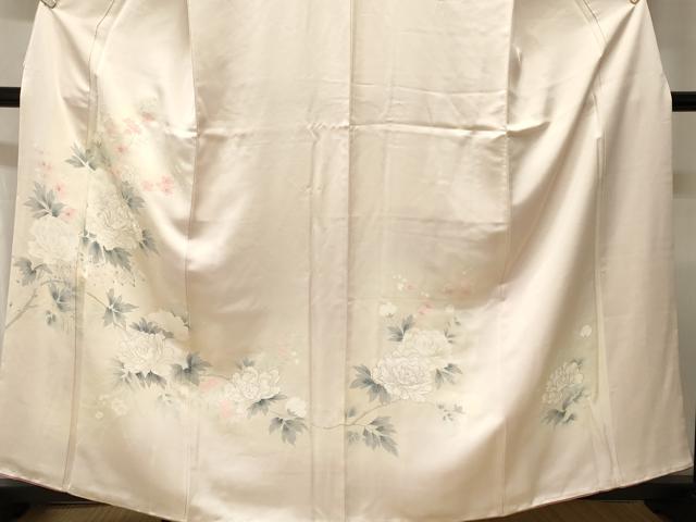 平和屋着物■訪問着　刺繍　枝花文　暈し染め　正絹　逸品　CABH8987ev