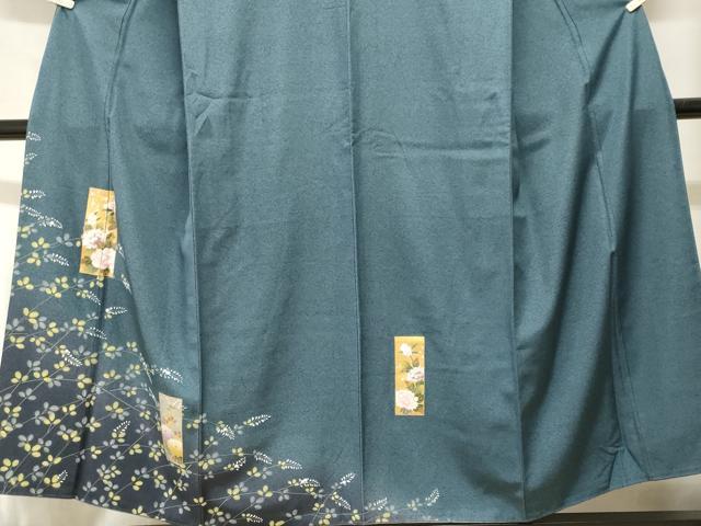平和屋着物■訪問着　色紙草花文　金銀彩　正絹　逸品　CABH8992ev