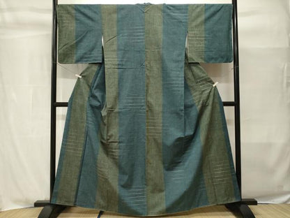 平和屋着物■上質な紬　間道　正絹　逸品　CABH9003ev