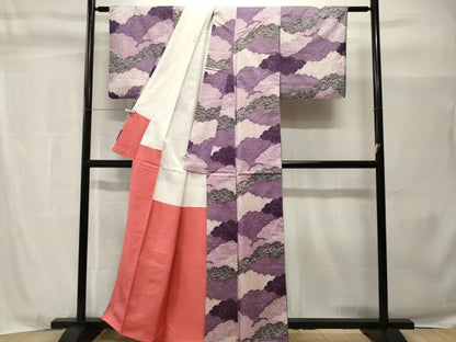 平和屋着物■本場染大島紬　雲重ね吉祥文　正絹　逸品　CABH9011ev