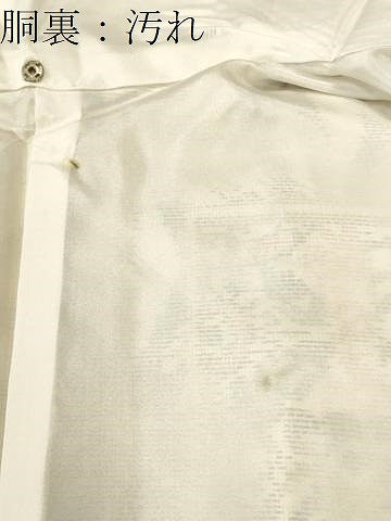 平和屋着物■本場大島紬　白大島　麻の葉色紙文　正絹　逸品　CABH9012ev