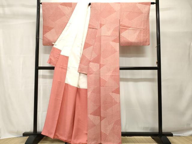 平和屋着物■江戸小紋　切嵌寄せ小紋柄　正絹　逸品　CABH9017ev