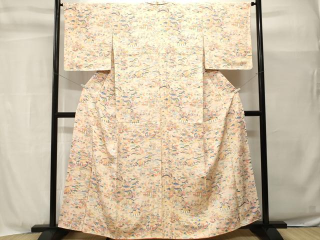 平和屋着物■上質な小紋　松竹梅御所解文　正絹　逸品　CABH9019ev